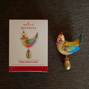 Hallmark Three French Hens Ornament 2013
